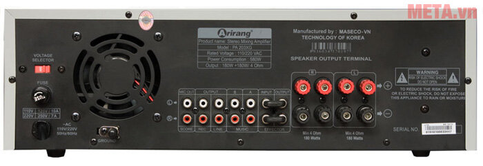 Máy tăng âm Arirang PA-203XG