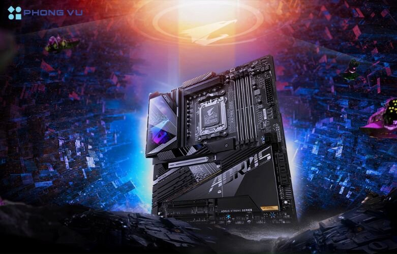 Thiết kế mạnh mẽ với kiến trúc Extended-ATX, tối ưu cho hiệu suất và độ bền