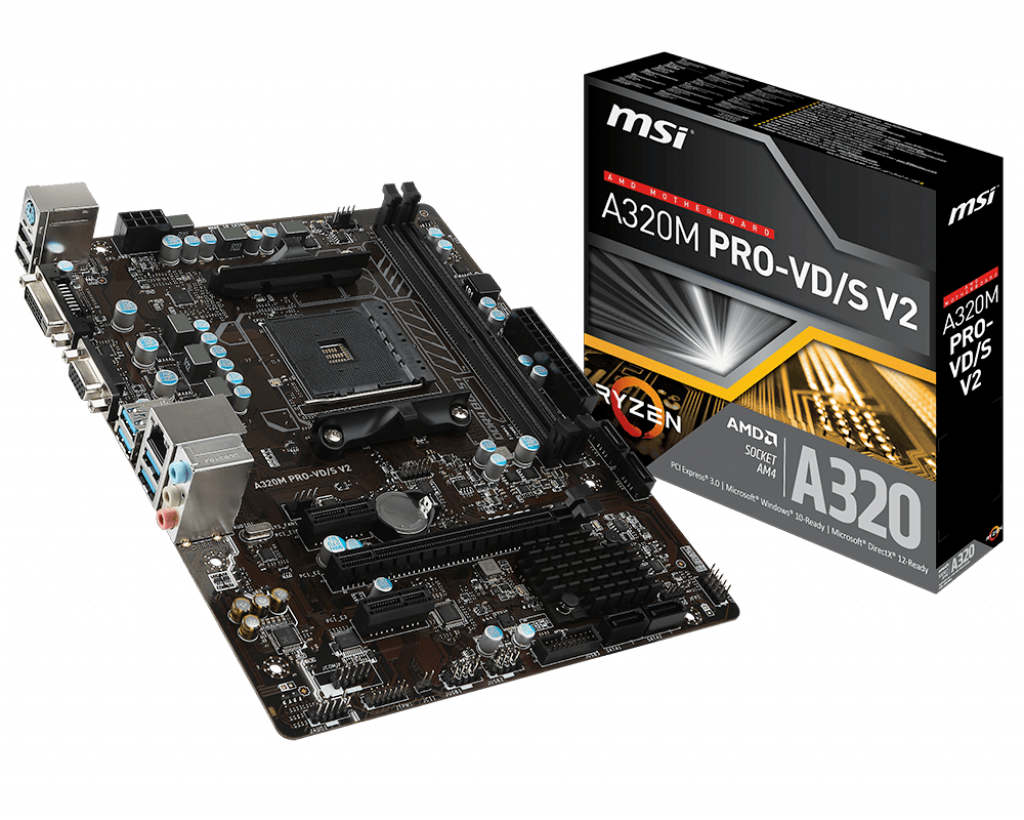 Main MSI A320M PRO-VDS V2 (Chipset AMD A320/ Socket AM4/ VGA onboard)