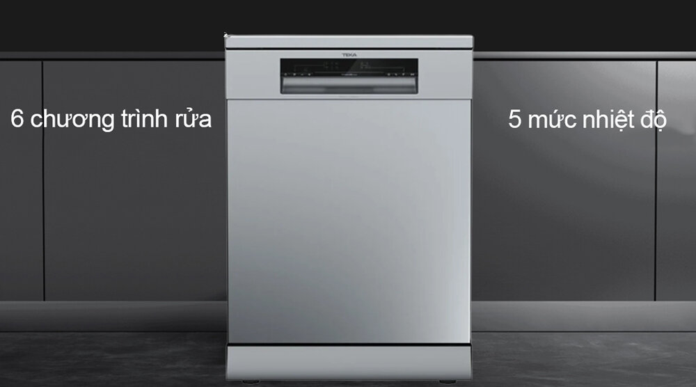 Teka DFS 26610 SS có chương trình rửa và mức nhiệt đa dạng