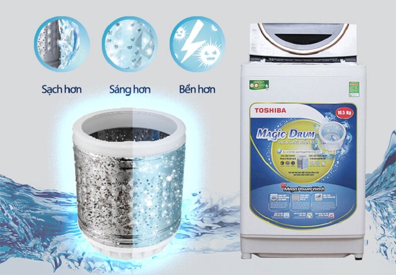 Máy giặt Toshiba 10.5 kg ME1150GV(WK) Máy giặt Toshiba 10.5 kg ME1150GV(WK)