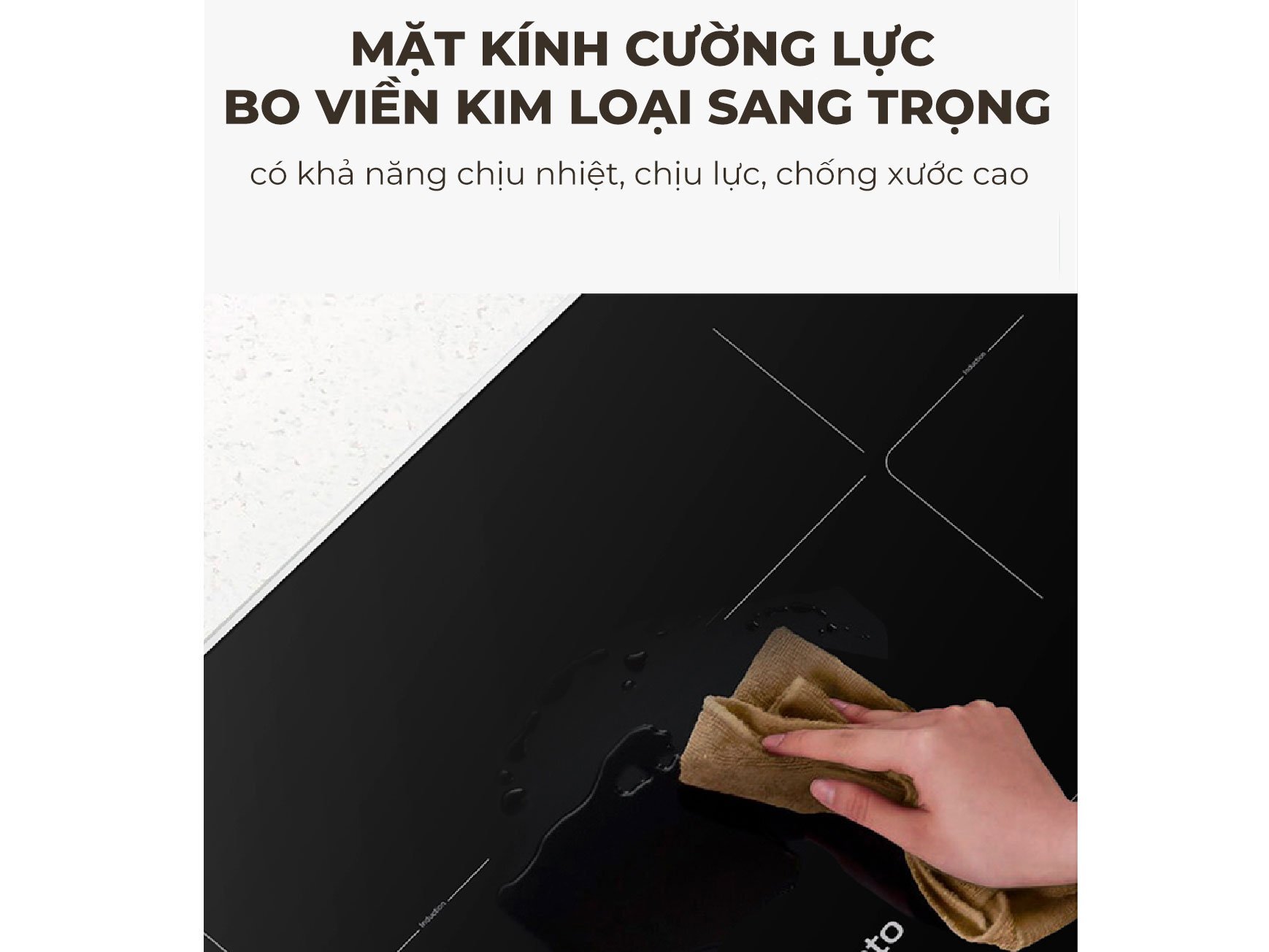 Bếp điện từ có mặt kính cường lực Bếp điện từ