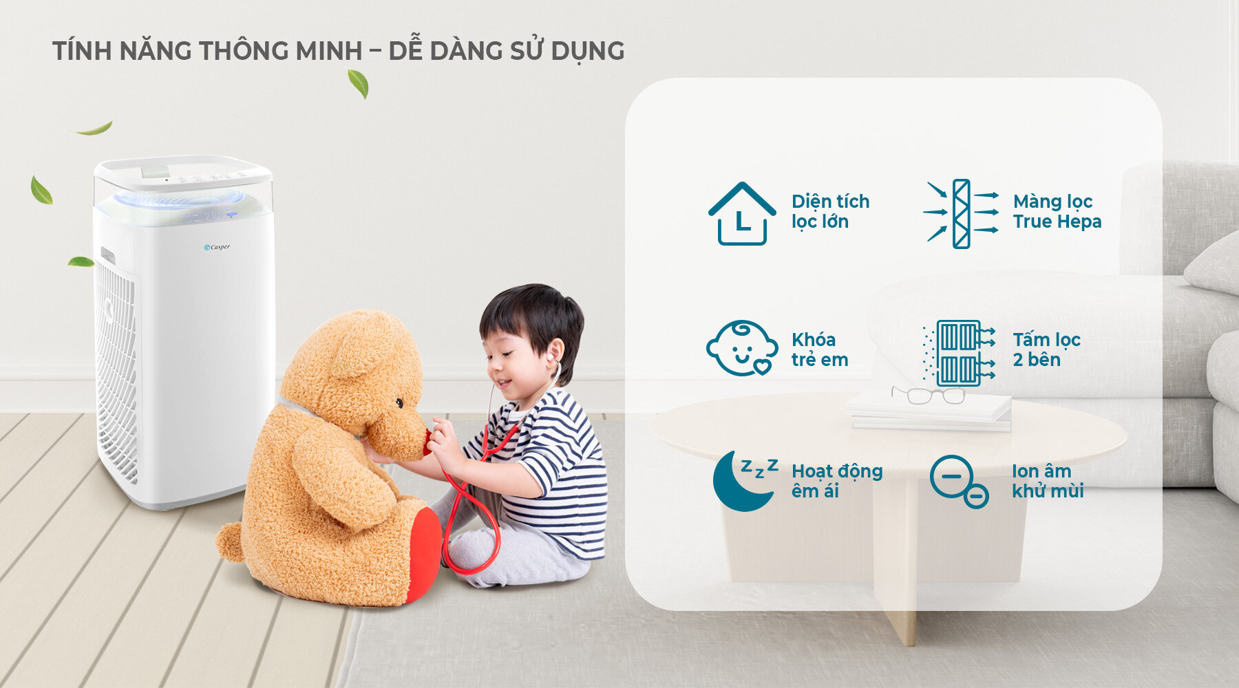 máy lọc không khí Casper AP-500MAI