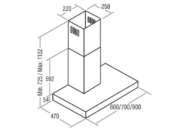 Kích thước lắp đặt của máy Kích thước lắp đặt của máy