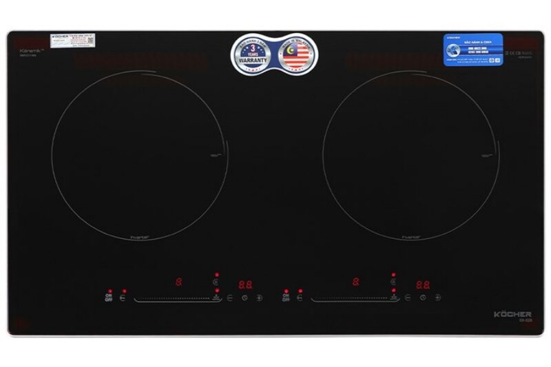Bếp từ âm 2 vùng nấu Kocher DI-628 
