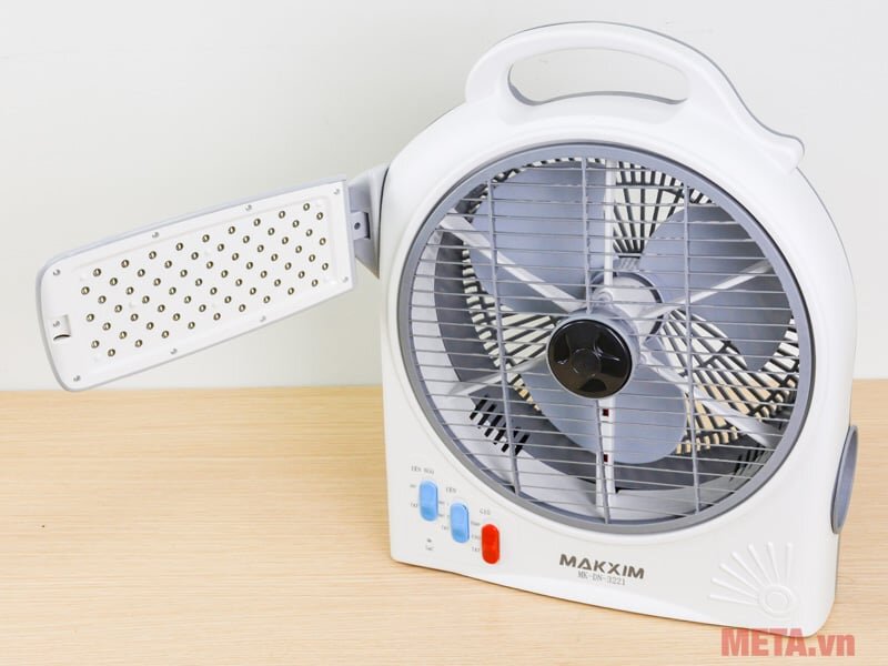 Quạt tích điện Makxim MK-DN-3221 thiết kế gọn, để bàn tiện lợi Quạt tích điện Makxim MK-DN-3221
