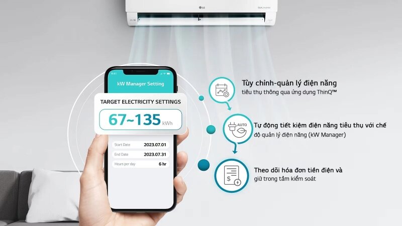 Điều hòa LG Inverter 9000 BTU 1 chiều IEC09G1