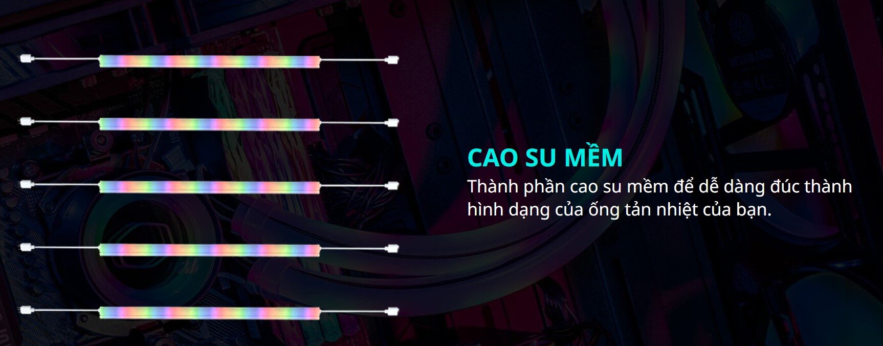 Bọc ống tản nhiệt nước Cooler Master A1 LED ARGB 10mm