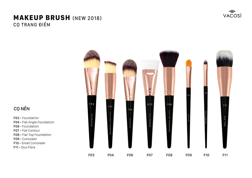 Cọ Đánh Nền Vacosi Foundation Brush