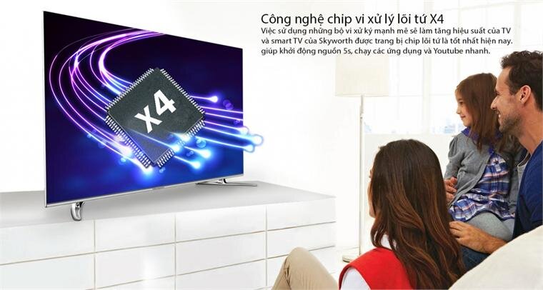 Smart Tivi Skyworth 49 inch 49W710 Full HD, 200Hz