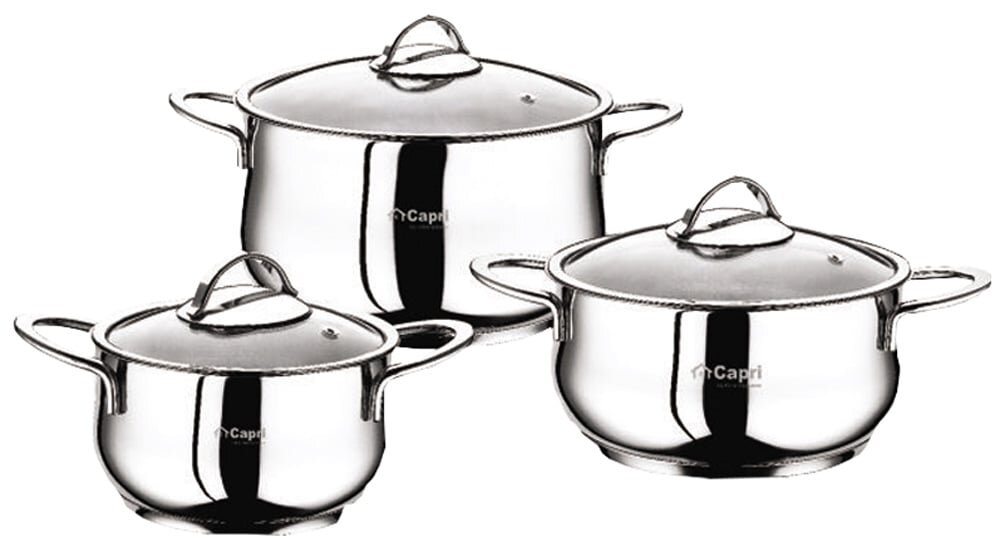 Hình ảnh bộ nồi Yumi cao cấp Capri 1032 Hình ảnh bộ nồi Yumi cao cấp Capri 1032
