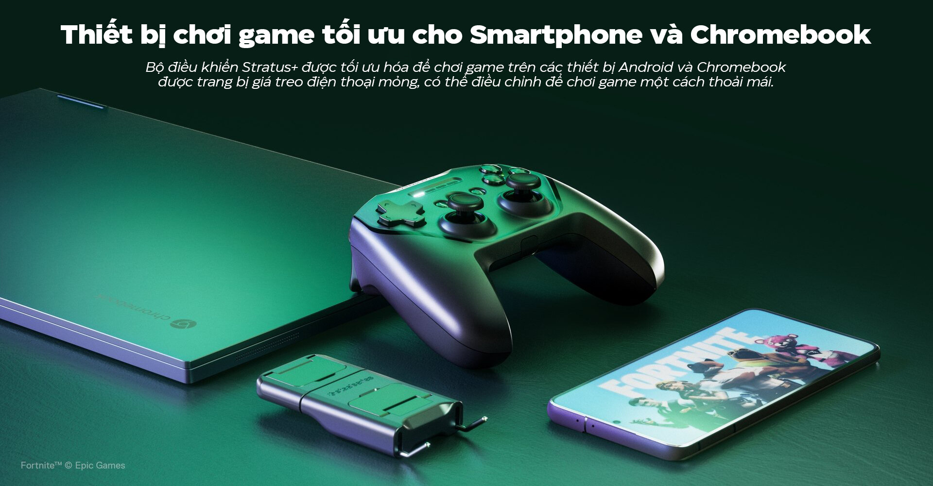 Tay Cầm Chơi Game Không Dây Steelseries STRATUS+ Controller for Android/PC