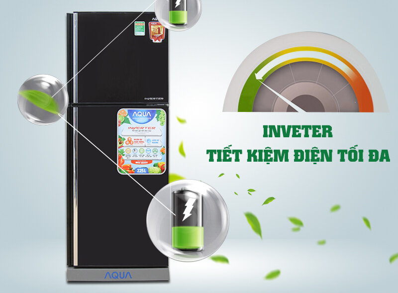 Tủ lạnh Aqua 204 lít AQR-I226BN Tủ lạnh Aqua 204 lít AQR-I226BN