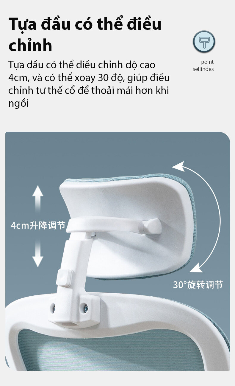 Ghế công thái học Legion YT030 Black 8