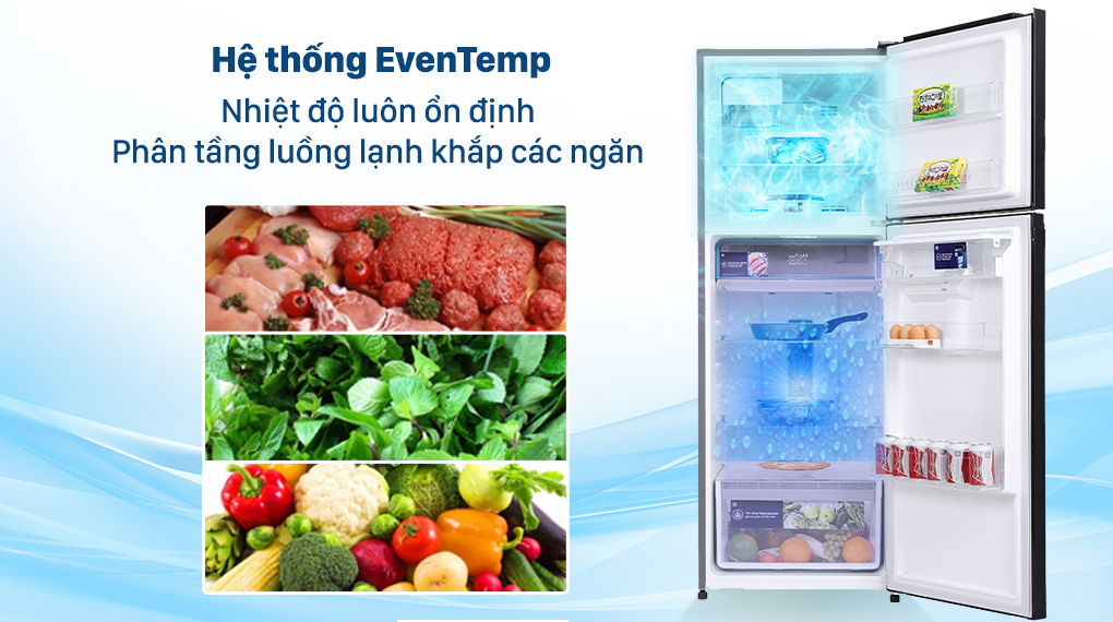 Tủ lạnh Electrolux Inverter 312 lít ETB3440K-H - Làm lạnh nhanh Tủ lạnh Electrolux Inverter 312 lít ETB3440K-H - Làm lạnh nhanh