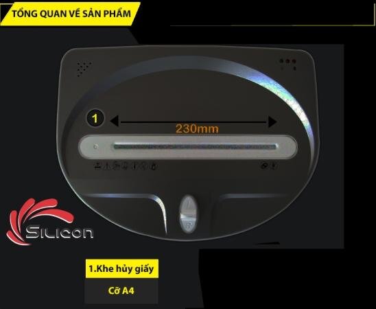 Máy huỷ tài liệu Silicon PS-812C