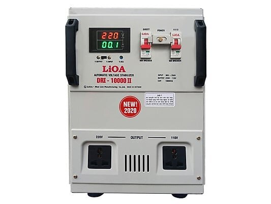 Ổn áp 1 pha Lioa DRI 10000 có công suất 10kVA mạnh mẽ, tiêu hao điện năng thấp
