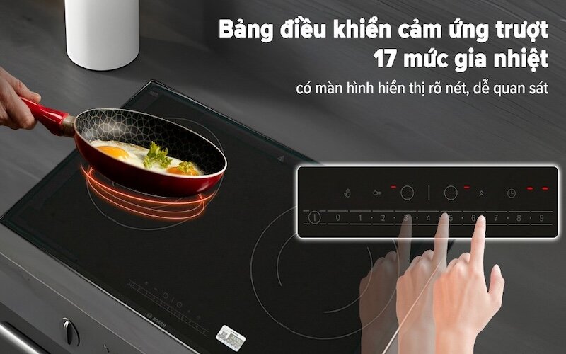 Những lưu ý khi sử dụng bếp từ Bosch PPI82566VN (Ảnh: dienmayxanh).