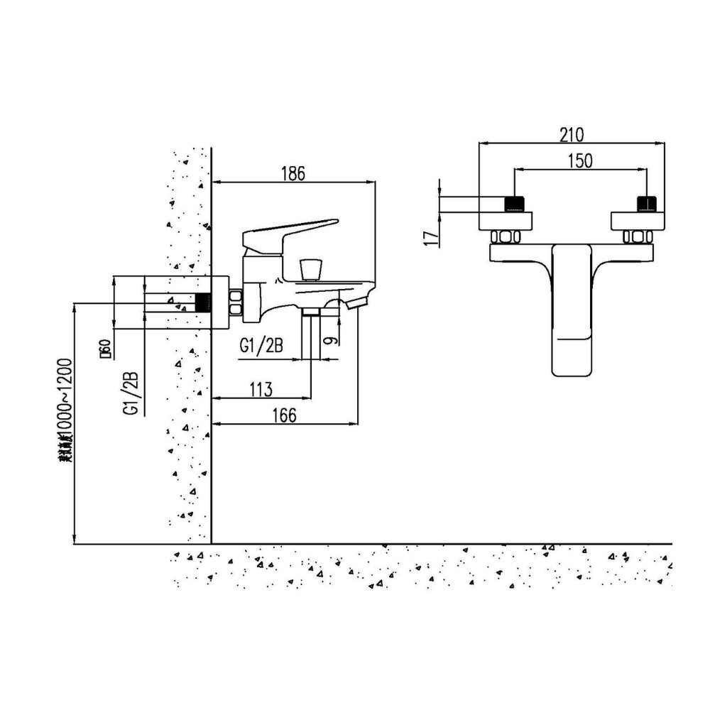 Bản vẽ kỹ thuật củ sen tắm nóng lạnh JOMOO 35279-477/1B-I011