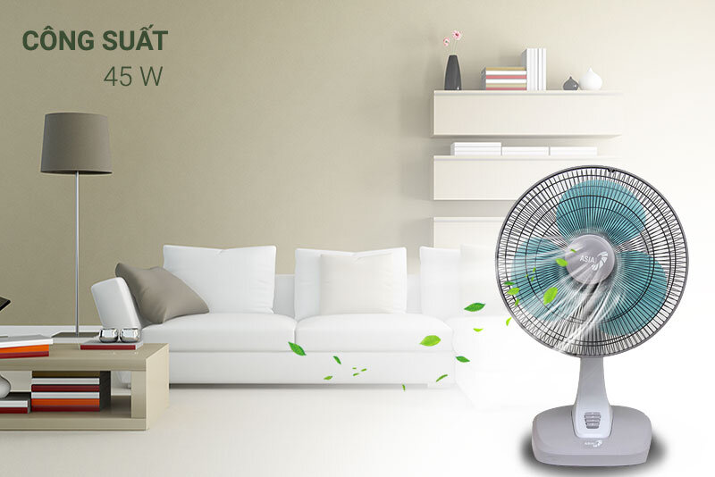 Quạt bàn Asia B16017 Xám Quạt bàn Asia B16017 Xám