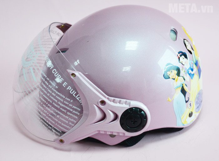 Mũ bảo hiểm Protec Kitty S 2 màu (có kính)