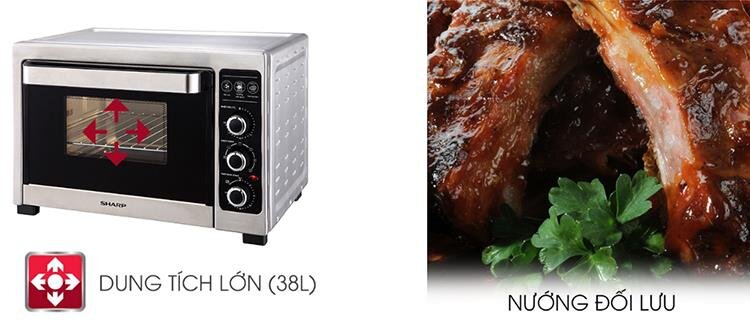 Lò nướng Sharp EO-A383RCSV-ST 38L