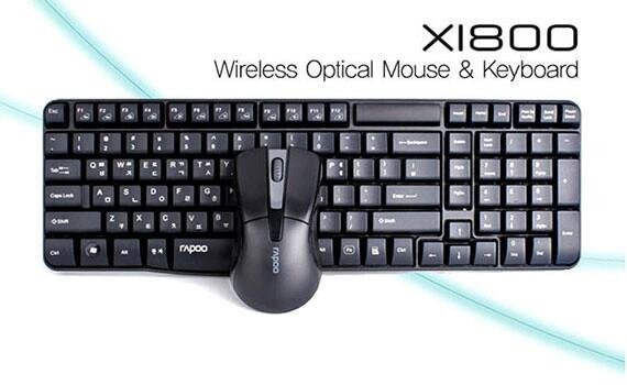 Bộ chuột bàn phím không dây Rapoo X1800