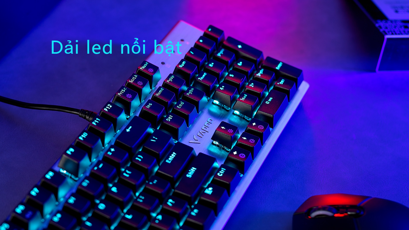Bàn phím quang cơ gaming có dây Rapoo V530 4
