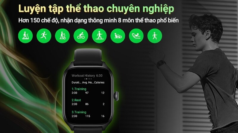 Đồng hồ thông minh Amazfit GTS 4 hỗ trợ tập luyện