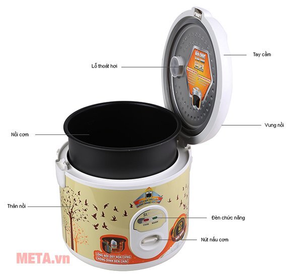 Nồi cơm điện Supor Comfort 1.8l SRC741