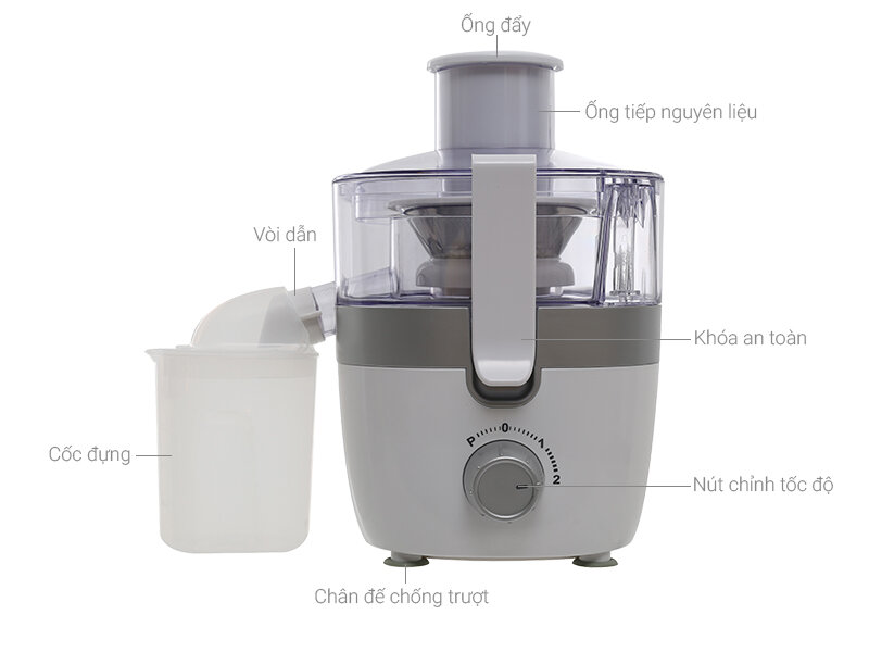 Máy ép trái cây Midea MJ-JE35 Máy ép trái cây Midea MJ-JE35