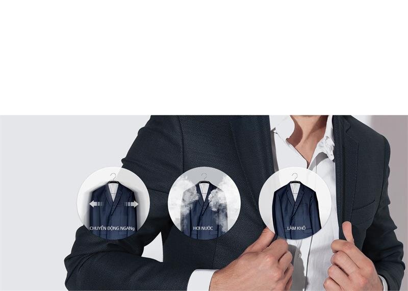 Tủ chăm sóc quần áo thông minh LG Styler S3WF Linen White (Trắng)