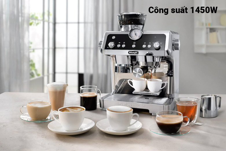 Máy pha cà phê Delonghi EC9335.M | kết hợp cùng công suất 1450W tối ưu