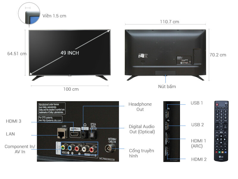 Smart Tivi LG 49 inch 49LH600T Smart Tivi LG 49 inch 49LH600T