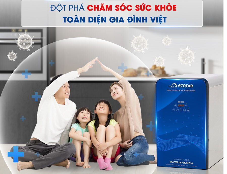 Máy lọc nước ion kiềm giàu hydro  