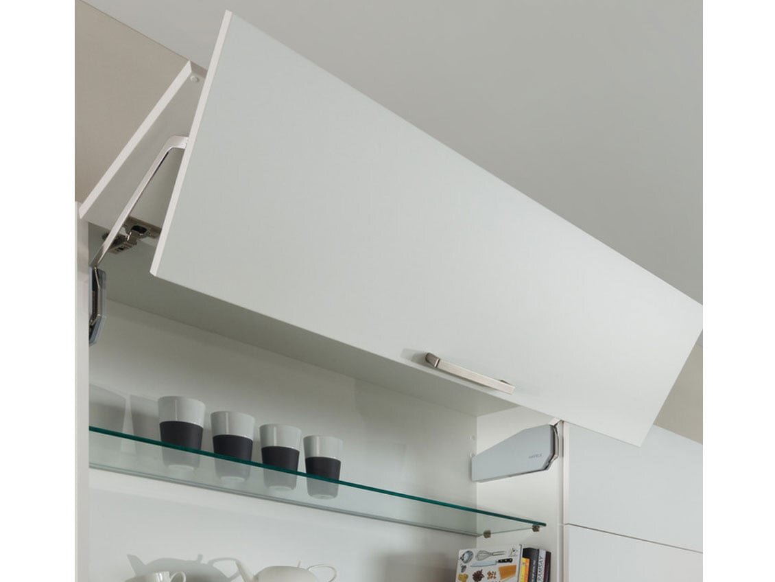 Tay nâng Hafele 493.05.900 có nắp trắng Tay nâng Free Fold Short I5fs nắp trắng Hafele 493.05.900