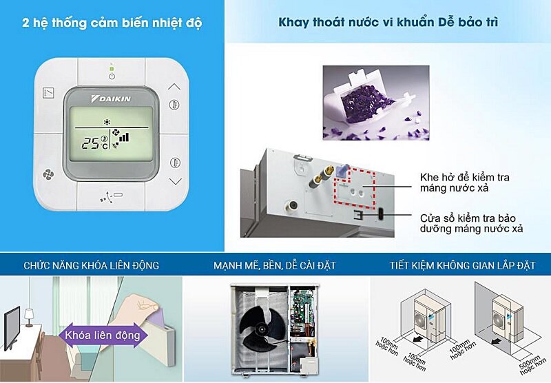 Điều hòa Daikin Inverter 24000 BTU 1 chiều FBFC60DVM/RZFC60DVM gas R-32 - Điều khiển dây BRC2E61