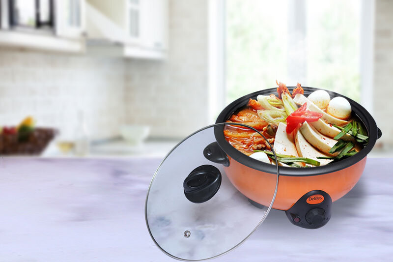 Nồi lẩu điện Delites NL3001 3.5 lít Nồi lẩu điện Delites NL3001 3.5 lít