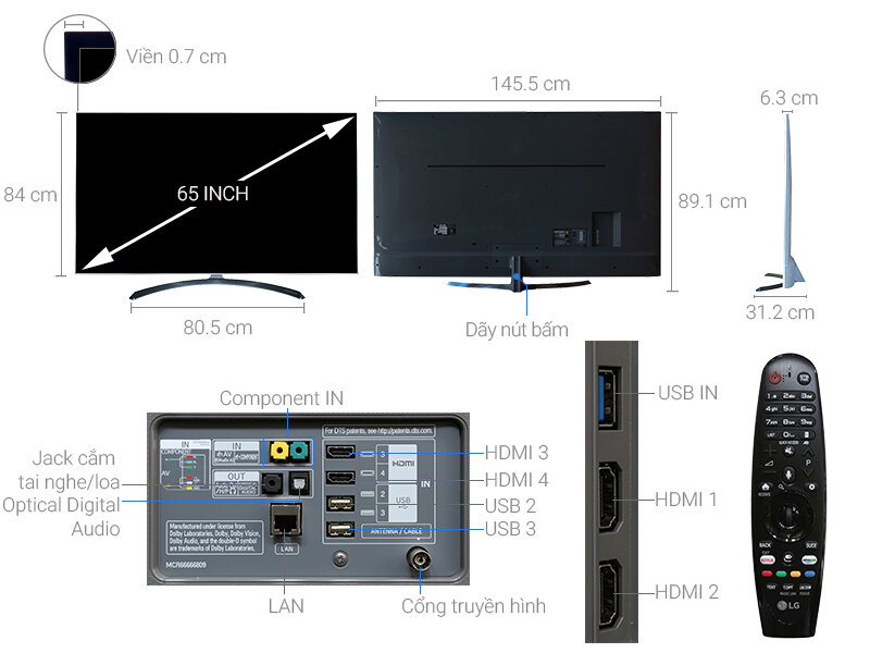 Smart Tivi LG 65 inch 65SJ800T Smart Tivi LG 65 inch 65SJ800T