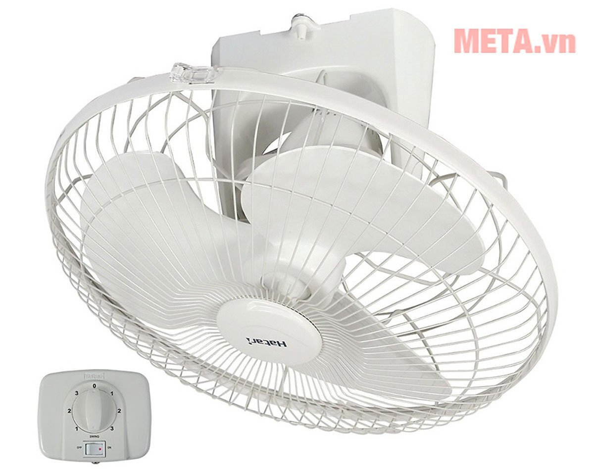 Hình ảnh quạt đảo trần Hatari 3 cánh, hộp số cơ Hình ảnh quạt đảo trần Hatari 3 cánh, hộp số cơ