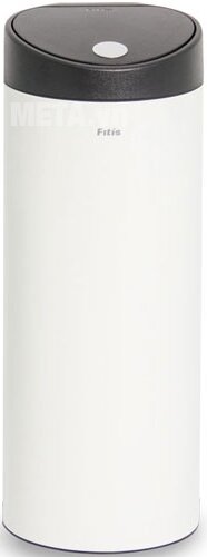 Thùng rác Inox nhấn tròn lớn Fitis RTL1-904 - 15L (trắng)