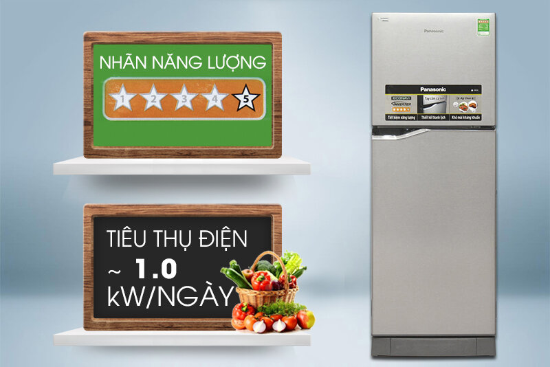 Tủ lạnh Panasonic 188 lít NR-BA228PSVN Tủ lạnh Panasonic 188 lít NR-BA228PSVN