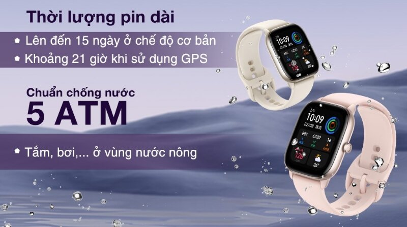 Đồng hồ thông minh Amazfit GTS 4 Mini chống nước