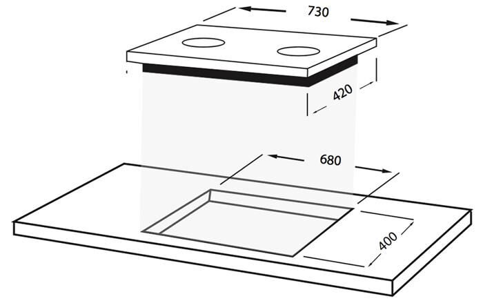 Bếp từ hồng ngoại kết hợp Faber FB-INE (4.100W) Bếp từ hồng ngoại kết hợp Faber FB-INE (4.100W)