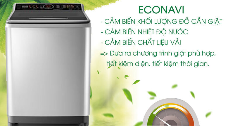 Cảm biến Econavi - Máy giặt Panasonic Inverter 9.5 kg NA-FS95V7LMX