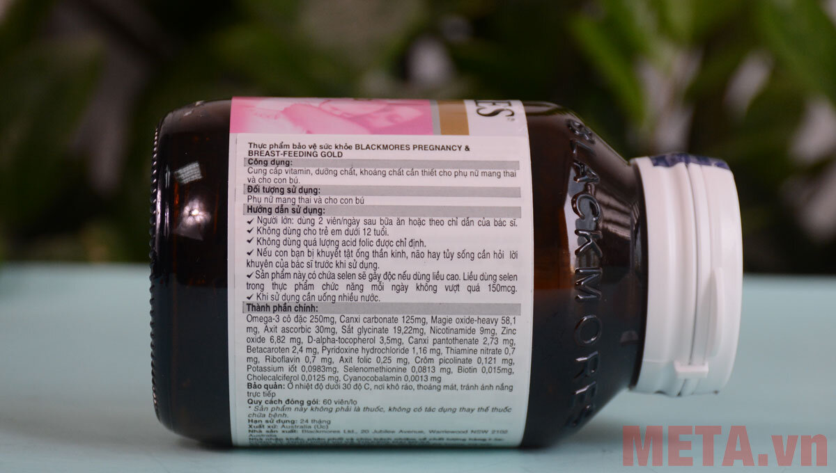 Thực phẩm chức năng Blackmores Pregnancy and Breast Feeding Gold