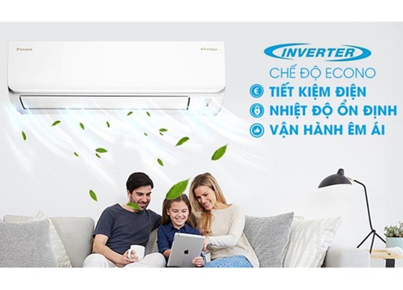 Điều hòa Daikin inverter 12000 BTU 1 chiều FTKA25VAVMV
