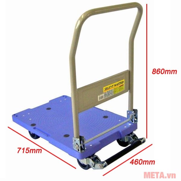 Xe đẩy hàng Nansin Nhật Bản DSK-101B (150kg) có khóa dừng