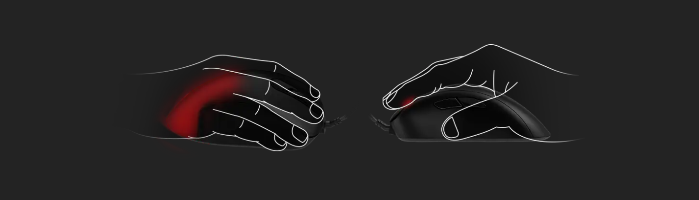 Cách cầm Palm Grip Chuột Zowie BenQ EC3-C (USB/Ergonomic/3200DPI/1000Hz/3360)