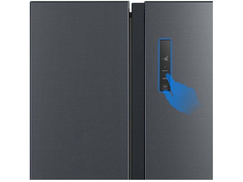 Tủ lạnh Toshiba Inverter 555 lít GR-RS696WI-PMV(60)-AG có bảng điều khiển bên ngoài Tủ lạnh Toshiba Inverter 555 lít GR-RS696WI-PMV(60)-AG